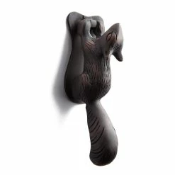 Signature Hardware Squirrel 2 in. Brass Door Knocker in Oil Rubbed Bronze