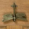 Signature Hardware Dragonfly 6-1/8 in. Brass Door Knocker in Antique Brass