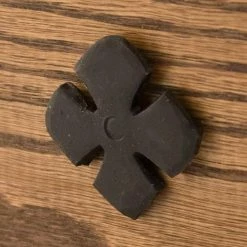 Signature Hardware Petal Flower 1-1/4 in. Hand Forged Iron Clavos in Natural Black