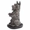 Signature Hardware Begging Scottie Dog 6-1/2 in. Cast Iron Rubber Padded Door Stop in Green