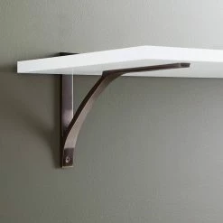Signature Hardware Basilio 9-3/4 in. Brass Shelf Bracket in Oil Rubbed Bronze