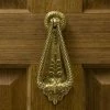 Signature Hardware Twist 2-3/4 in. Brass Door Knocker in Polished Brass
