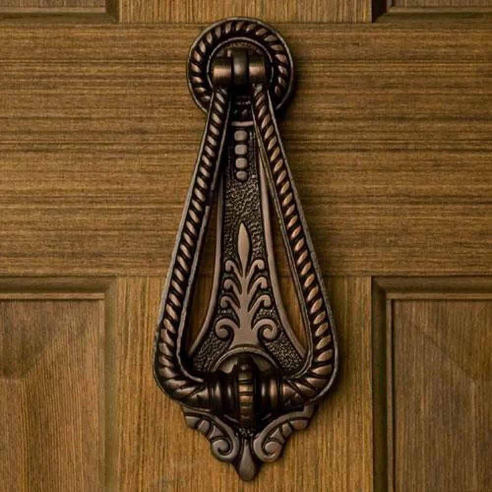Signature Hardware Twist 2-3/4 in. Brass Door Knocker in Oil Rubbed Bronze
