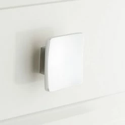 Signature Hardware Amun 1-1/4 in. Square Cabinet Knob in Chrome