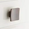 Signature Hardware Amun 1-1/4 in. Square Cabinet Knob in Oil Rubbed Bronze