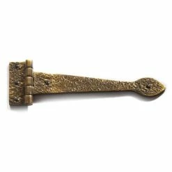 Signature Hardware Classic 3-3/8 in. Residential Strap Hinge in Antique Brass