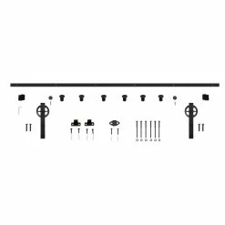 Signature Hardware Barn Door Kit in Oil Rubbed Bronze