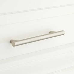 Signature Hardware Avignon 1/2 x 5-1/2 in. Brass Cabinet Pull in Polished Nickel