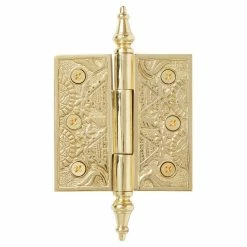 Signature Hardware Helios 6 in. Residential Door Hinge in Polished Brass