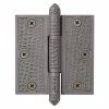 Signature Hardware Hammered 4-1/2 in. Residential Door Hinge in Antique Iron