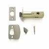 Signature Hardware 2-3/8 in. Brass Privacy Latch Backset in Brushed Nickel
