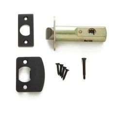 Signature Hardware 2-3/8 in. Brass Privacy Latch Backset in Oil Rubbed Bronze