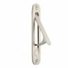 Signature Hardware 6 in. Brass Sliding Door Edge Pull in Brushed Nickel