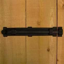 Signature Hardware Countryside 8-1/4 in. Iron Surface Bolt in Black Powder Coat