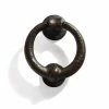 Signature Hardware Deluxe Ring 4-1/4 in. Cast Iron Door Knocker in Beeswax Iron
