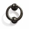 Signature Hardware Deluxe Ring 4-1/4 in. Cast Iron Door Knocker in Antique Pewter