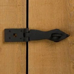 Signature Hardware Classic Decorative Iron Hasp in Black Powder Coat