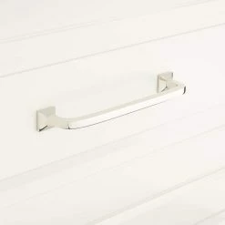 Signature Hardware Klein 3/4 x 4-5/8 in. Brass Cabinet Pull in Polished Brass