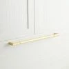Signature Hardware Lunata 18-5/8 in. Rectangular Appliance Pull in Satin Brass