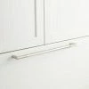 Signature Hardware Lunata 18-5/8 in. Rectangular Appliance Pull in Brushed Nickel