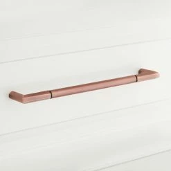Signature Hardware Lunata 8-1/2 in. Rectangular Cabinet Pull in Antique Copper