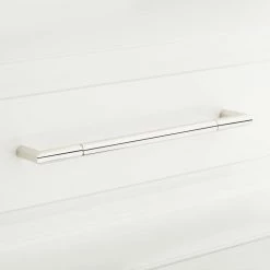 Signature Hardware Lunata 8-1/2 in. Rectangular Cabinet Pull in Polished Nickel