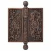 Signature Hardware Eastern Damask 5-3/4 in. Residential Door Hinge in Oil Rubbed Bronze