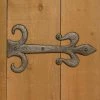 Signature Hardware Ornate 5-3/4 in. Residential Dummy Strap Hinge in Beeswax Iron