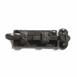 Signature Hardware Cast Iron Slide Bolt in Beeswax Iron