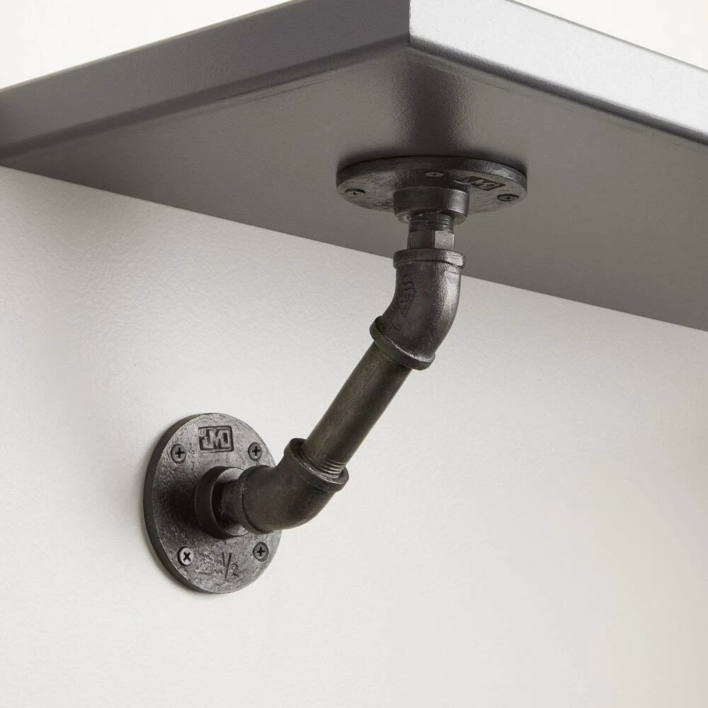 Signature Hardware Gibson 3-1/4 in. Iron Shelf Bracket in Antique Iron