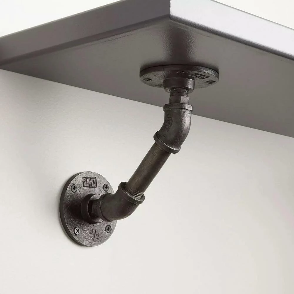 Signature Hardware Gibson 3-1/4 in. Iron Shelf Bracket in Antique Iron - Image 2