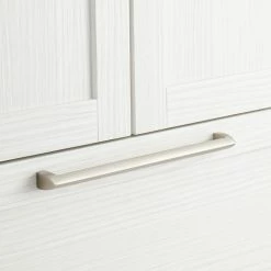 Signature Hardware Rindahl 11-3/4 in. V-shaped Appliance Pull in Brushed Nickel