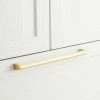 Signature Hardware Rindahl 11-3/4 in. V-shaped Appliance Pull in Satin Brass