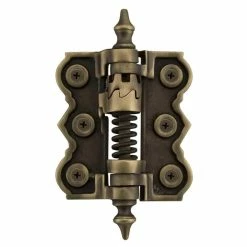 Signature Hardware 4-3/4 in. Residential Self-Closing Screen Door Hinge in Antique Brass