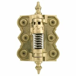 Signature Hardware 4-3/4 in. Residential Self-Closing Screen Door Hinge in Matte Brass