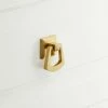 Signature Hardware 1-1/4 in. Solid Brass Drop Bale Pull in Brushed Brass
