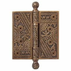 Signature Hardware Casablanca 5-7/8 in. Residential Door Hinge in Antique Brass