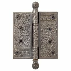 Signature Hardware Casablanca 5-7/8 in. Residential Door Hinge in Antique Pewter