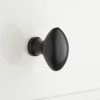 Signature Hardware 1-1/2 in. Bronze Oval Cabinet Knob in Bronze Patina