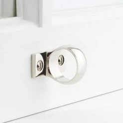 Signature Hardware Solid Brass Window Sash Loop in Polished Nickel