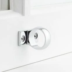 Signature Hardware Solid Brass Window Sash Loop in Polished Chrome