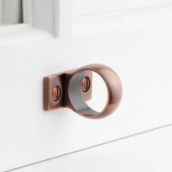 Signature Hardware Solid Brass Window Sash Loop in Antique Copper