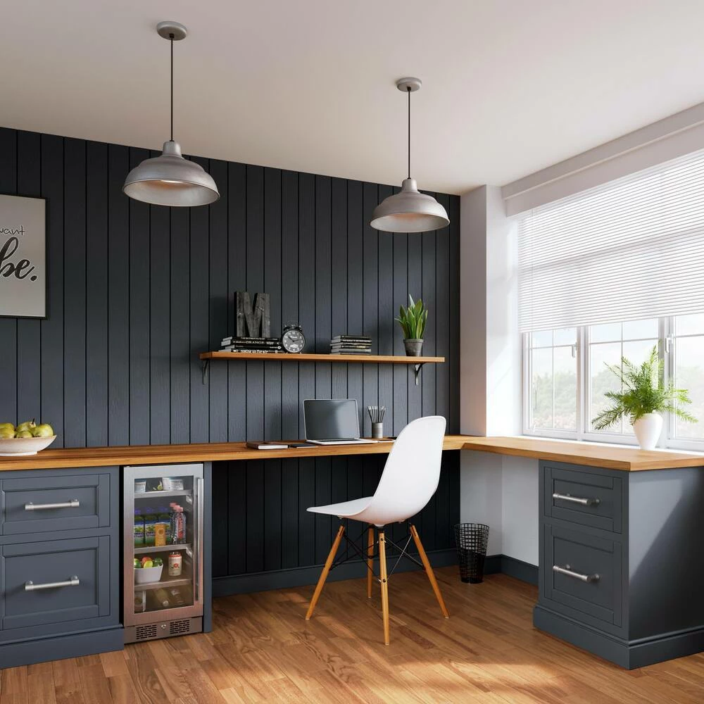 Signature Hardware Strasbourg 8-5/8 in. Solid Brass Cabinet Pull in Polished Nickel with Satin Nickel - Image 2