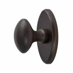 Signature Hardware 1-1/2 in. Oval Cabinet Knob with Plate