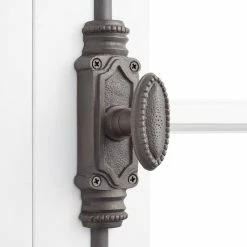 Signature Hardware Beaded BEADED IRON DOOR CREMONE BOLT- ANTI