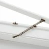 Signature Hardware 12 in. Solid Brass Casement Window Stay in Antique Brass