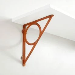 Signature Hardware Encircle 9-1/4 in. Cast Iron Shelf Bracket in Rust