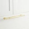 Signature Hardware Colmar 21 in. Cylinder Appliance Pull in Polished Brass