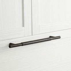 Signature Hardware Colmar 21 in. Cylinder Appliance Pull in Dark Bronze