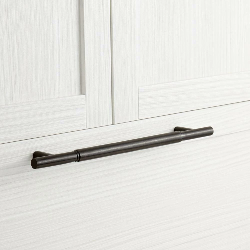 Signature Hardware Colmar 21 in. Cylinder Appliance Pull in Dark Bronze
